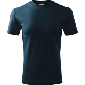 Unisex környakas póló, tengerészkék, 160 g/m²