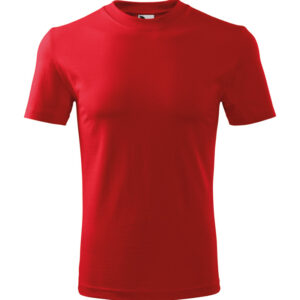 Unisex környakas póló, piros, 160 g/m²