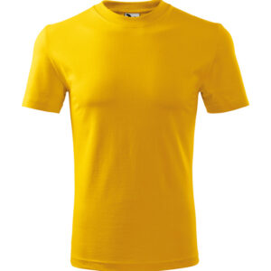 Unisex környakas póló, sárga, 200 g/m²