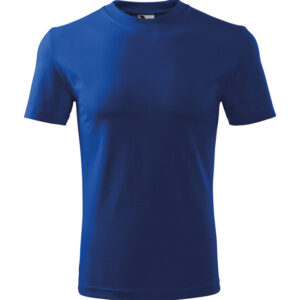 Unisex környakas póló, királykék, 200 g/m²