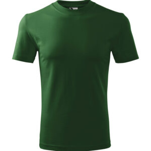 Unisex környakas póló, üvegzöld, 200 g/m²
