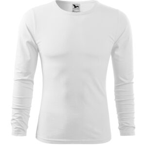 Férfi hosszú ujjú póló, fehér, 160 g/m²
