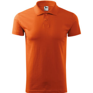 Férfi galléros póló, narancs, 180 g/m²
