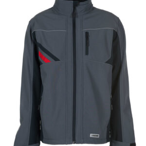 Highline softshell dzseki, sötétszürke-fekete-piros