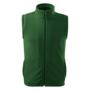 Unisex polár mellény, üvegzöld, 280 g/m²