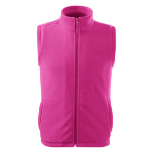 Unisex polár mellény, fukszia, 280 g/m²