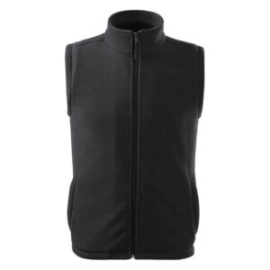 Unisex polár mellény, ébenszürke, 280 g/m²