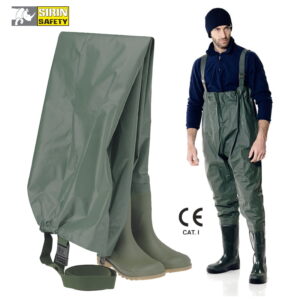 Védőcsizma Sirin PVC sold cu pieptar WADERS S5 SRC