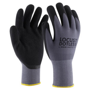 Nejlon/spandex szerelőkesztyű mikro habnitril tenyérmártással