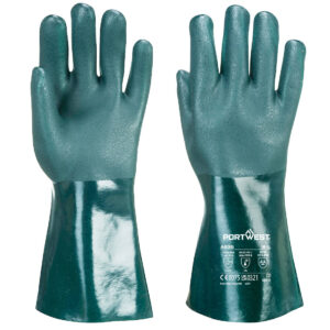 Duplán mártott PVC védőkesztyű 35cm