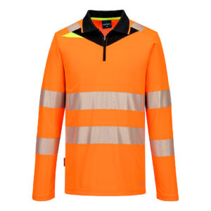 DX4 Hi-Vis cipzáras póló L/S
